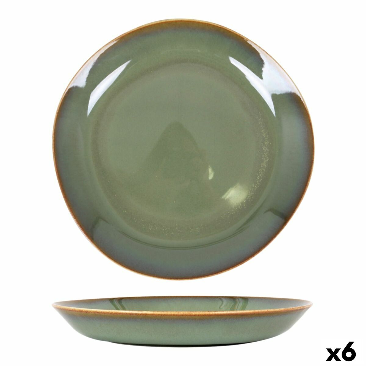 Djup tallrik Duomo Grön Ø 23 cm (6 antal)