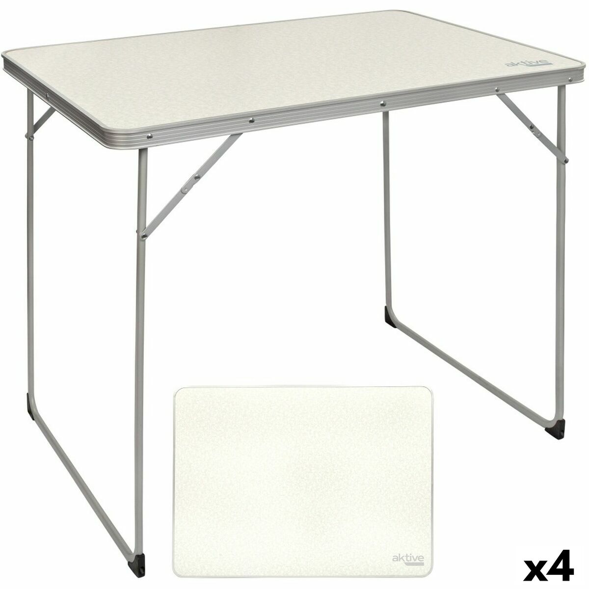 Fällbord Aktive Vit 80 x 70 x 60 cm (4 antal) - 6