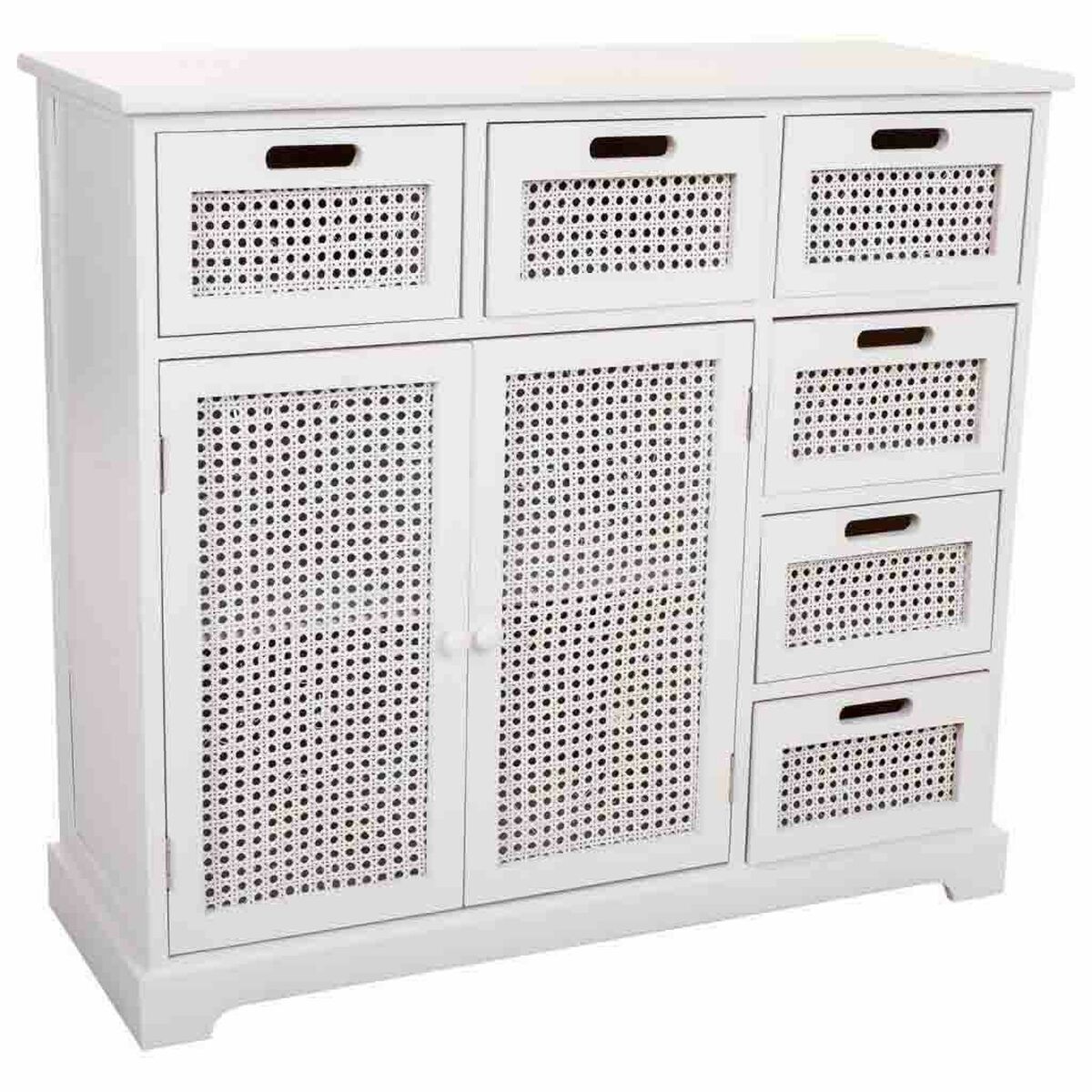 Skänk Alexandra House Living Vit Paulowniaträ Trä MDF 33 x 78 x 86 cm