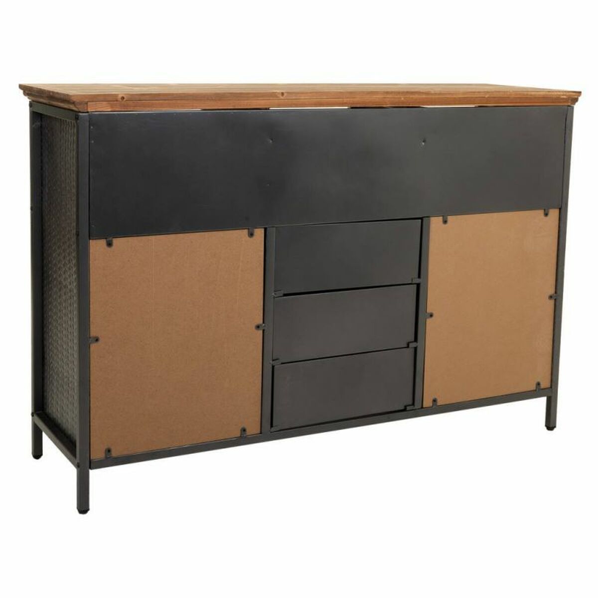 Skänk Alexandra House Living Brun Grå Trä Metall 36 x 82 x 121 cm - 4