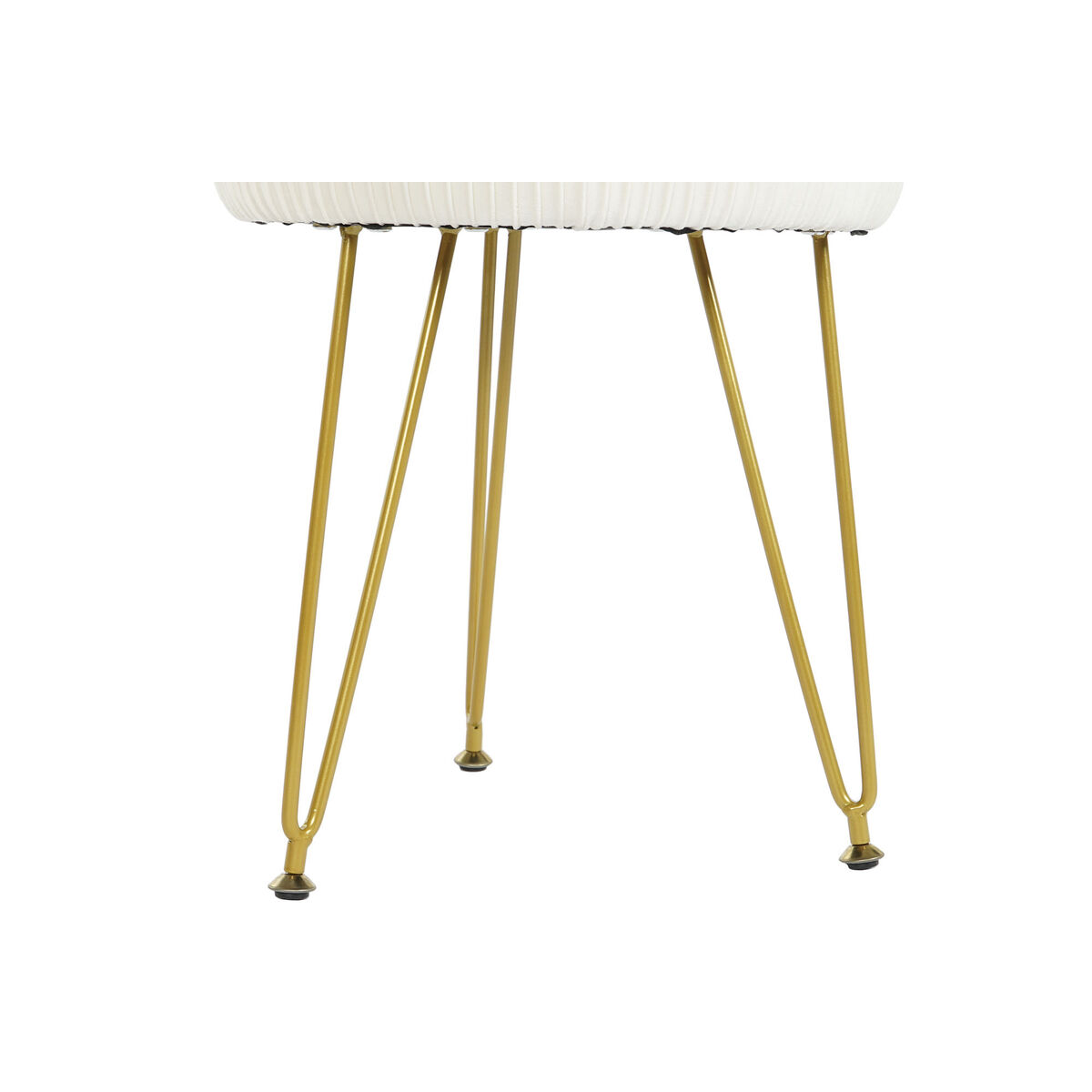Fotpall DKD Home Decor 34,5 x 34,5 x 48 cm Metall Vit Modern - 4
