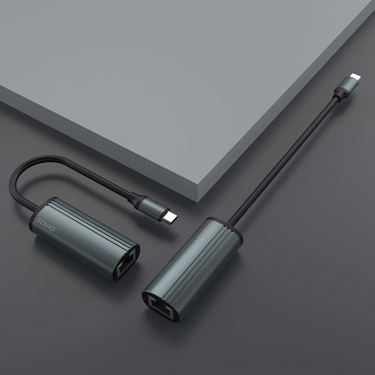 USB-C till Ethernet Adapter Savio AK-56 - 2