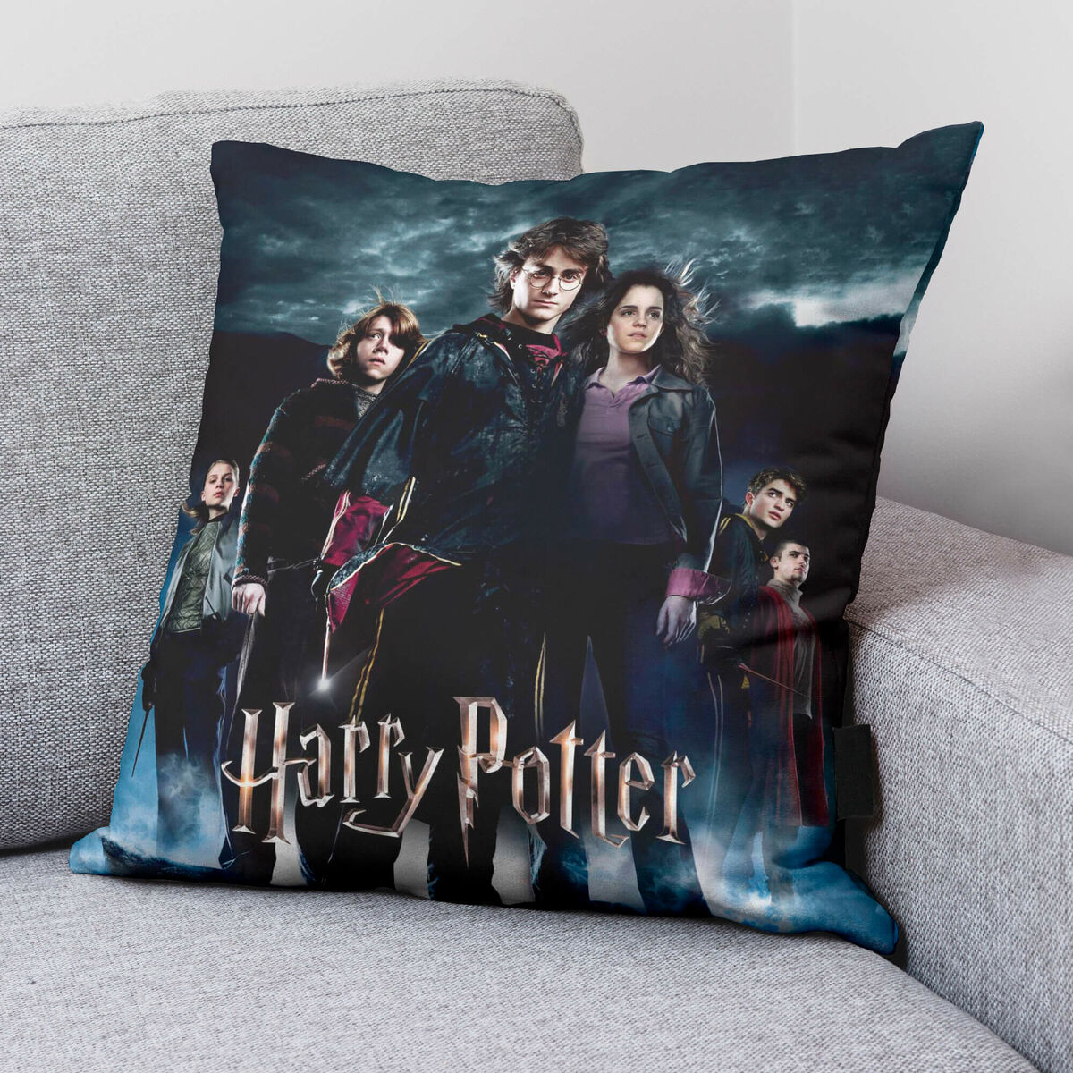 Kuddfodral Harry Potter Goblet of Fire Svart Multicolour 50 x 50 cm - 2