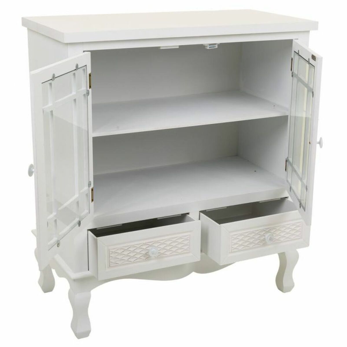 Skänk Alexandra House Living Vit Kräm Metall furuträ 37 x 84 x 75 cm - 3