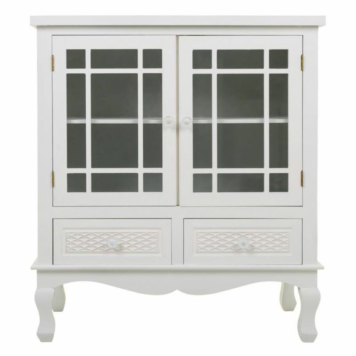 Skänk Alexandra House Living Vit Kräm Metall furuträ 37 x 84 x 75 cm - 2