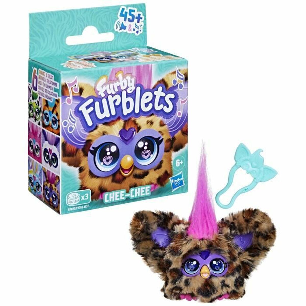 Mjukisleksak Hasbro Furblets Chee-Chee Brun Plysch Djur - 2