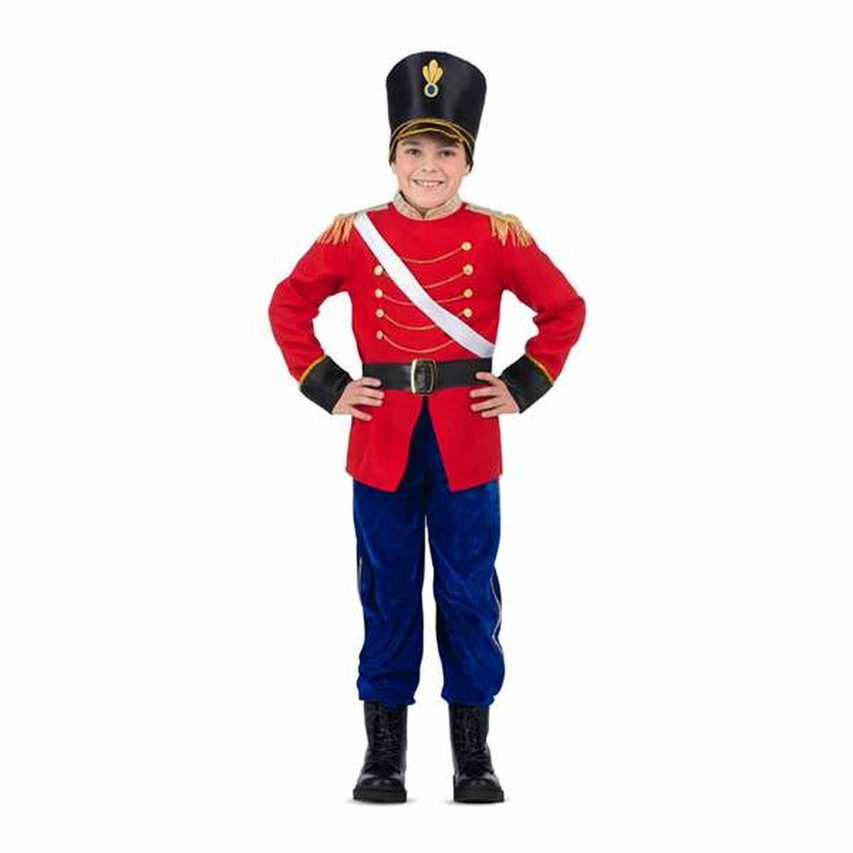 Maskeraddräkt för barn My Other Me Blå Ledande soldat Soldat 4 Delar (4 Delar)