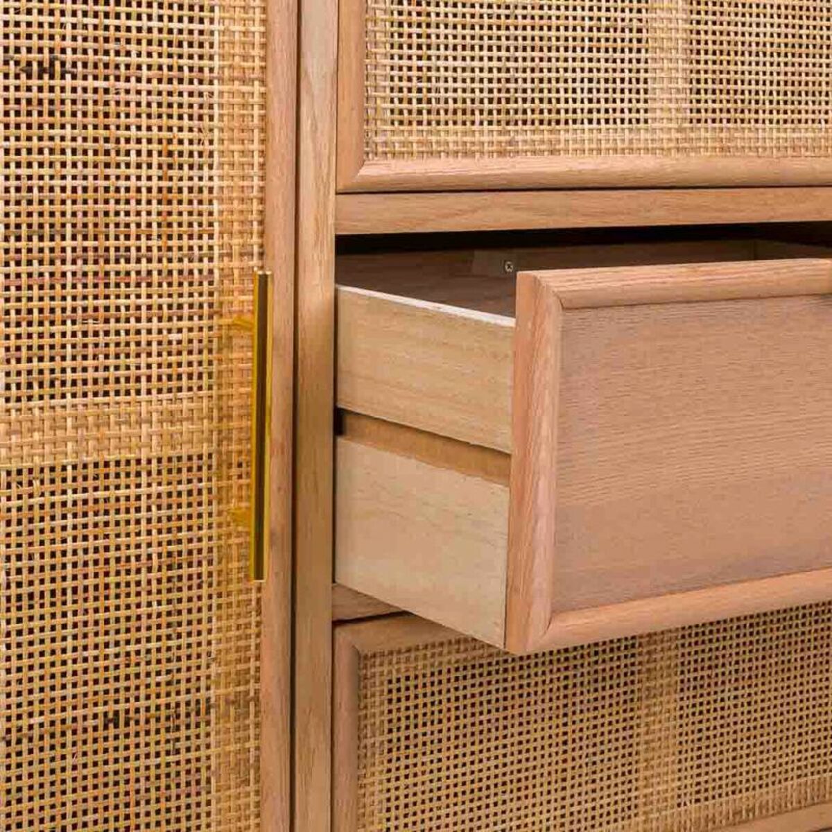 Skänk Alexandra House Living Naturell Trä MDF 81 x 40 x 120 cm - 7