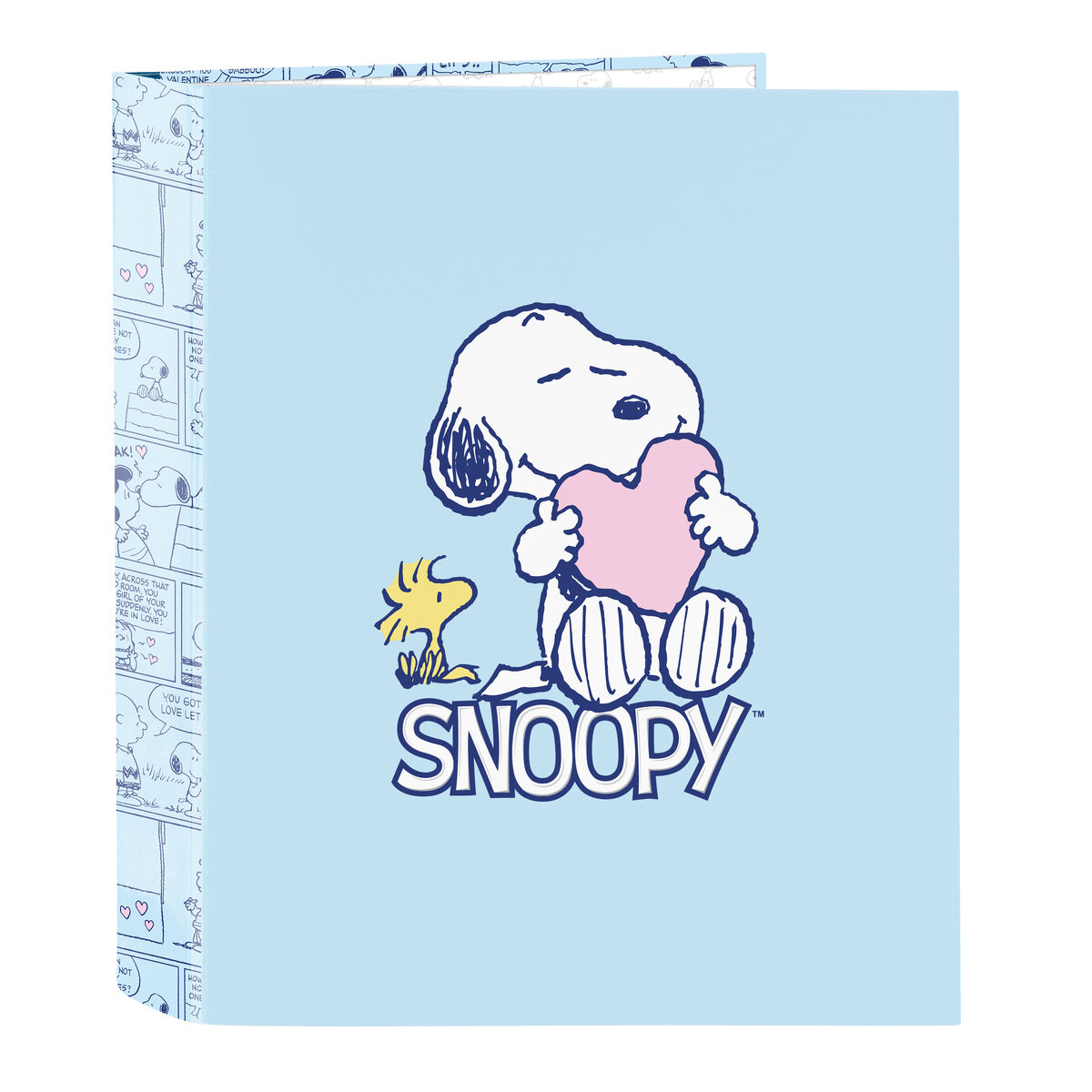 Ringpärm Snoopy Love Blå A4 27 x 33 x 6 cm
