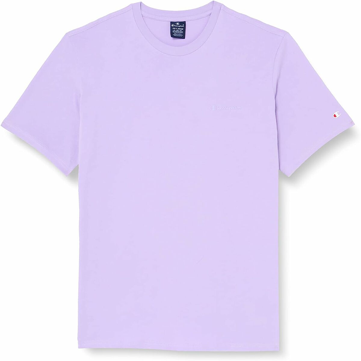 T-shirt med kortärm Herr Champion Crewneck Lila - 6