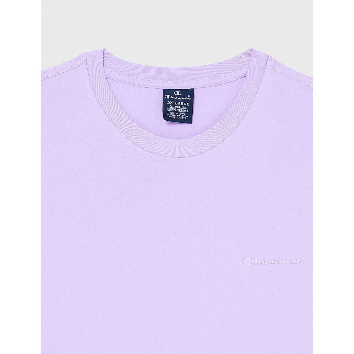 T-shirt med kortärm Herr Champion Crewneck Lila - 7