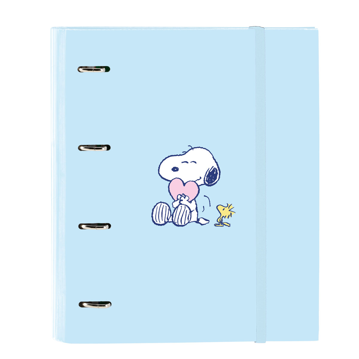 Ringpärm Snoopy Love Blå 27 x 32 x 3.5 cm