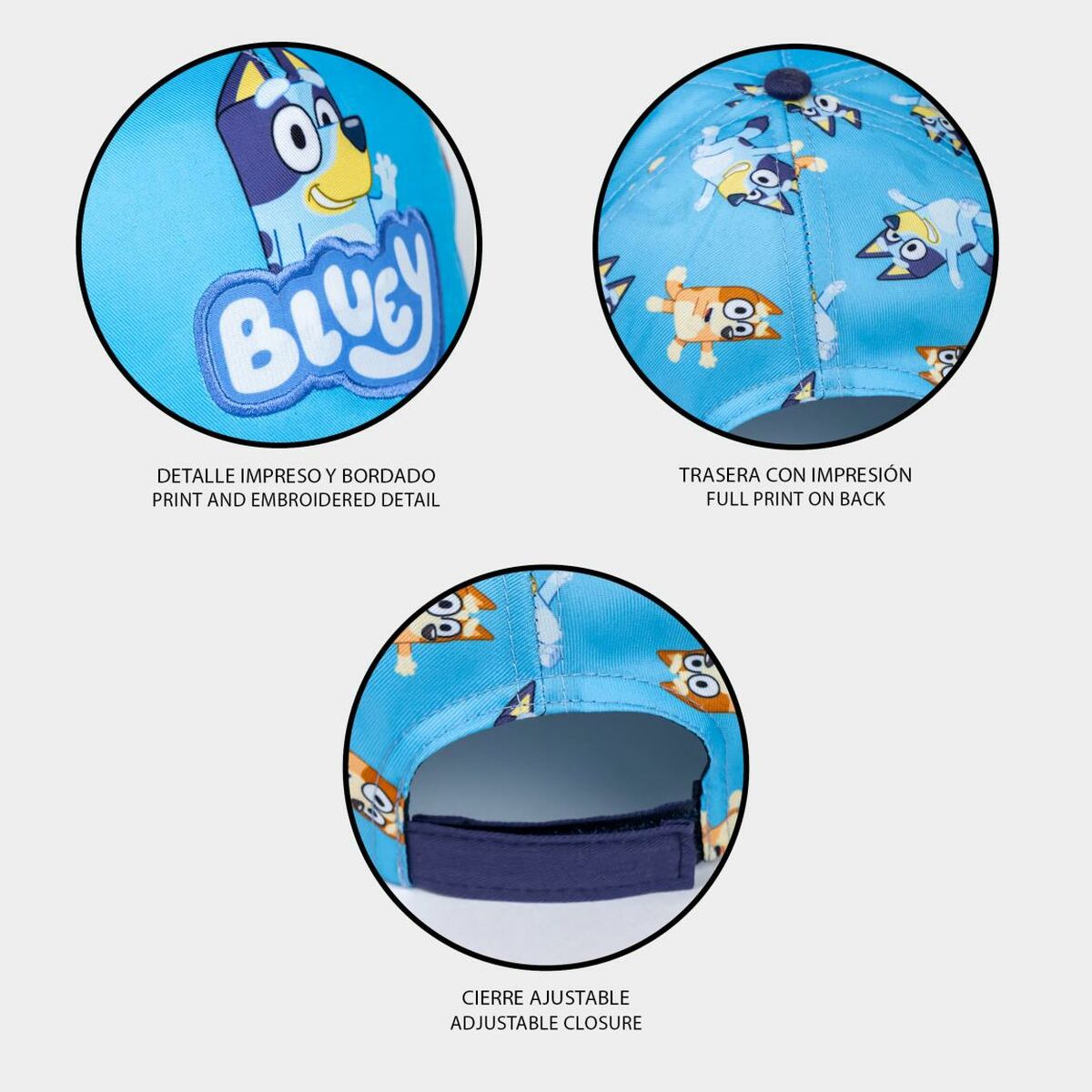 Barnkeps Bluey Blå (53 cm) - 4