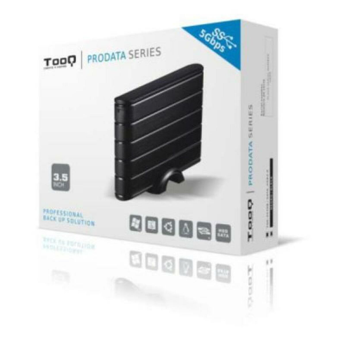Externlåda TooQ TQE-3530B HDD 3.5" SATA III USB 3.0 Svart 3,5" - 2