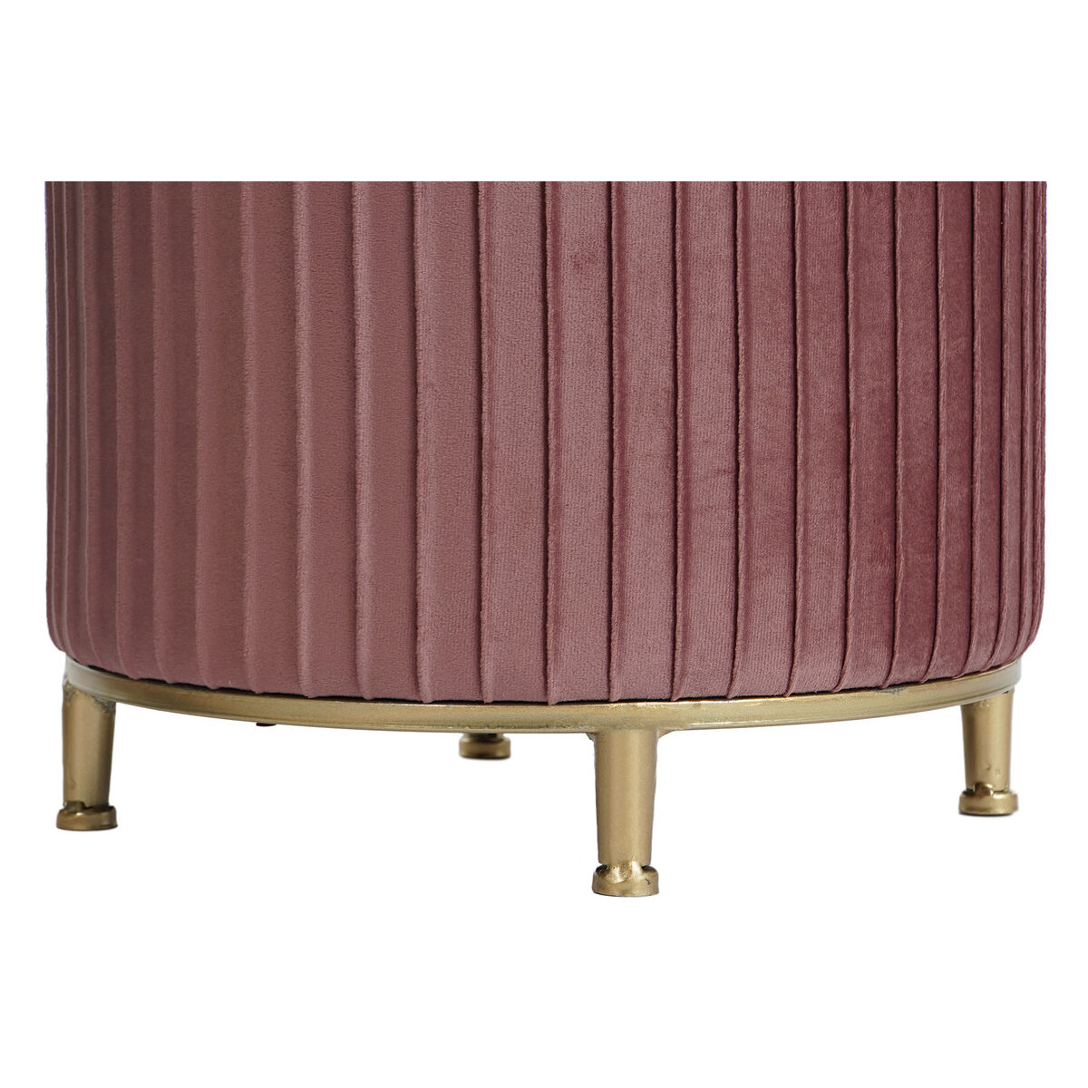 Fotpall DKD Home Decor Sammet 60 x 60 x 45 cm Trä MDF - 7