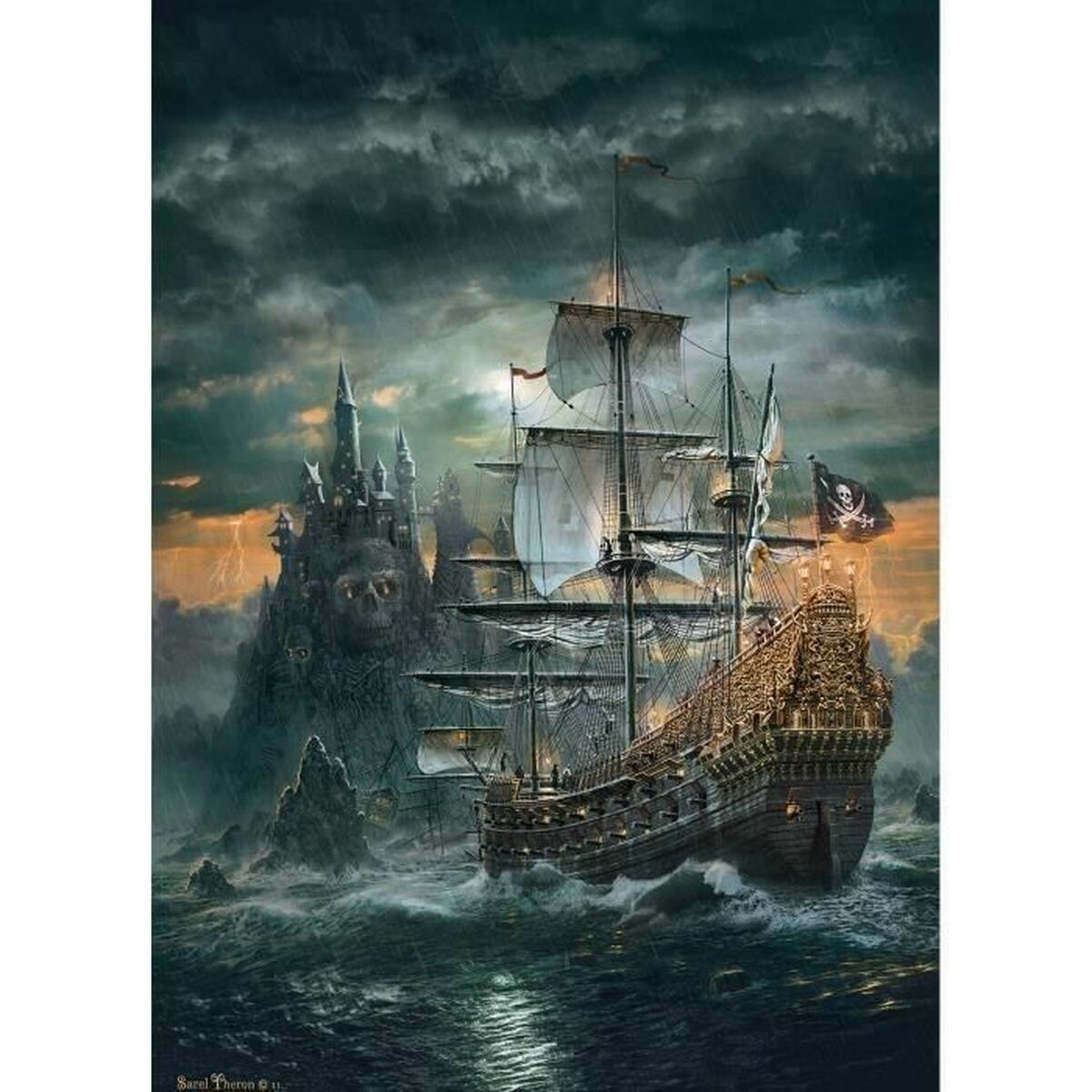 Pussel Clementoni The Pirate Ship 31682.3 59 x 84 cm 1500 Delar - 2