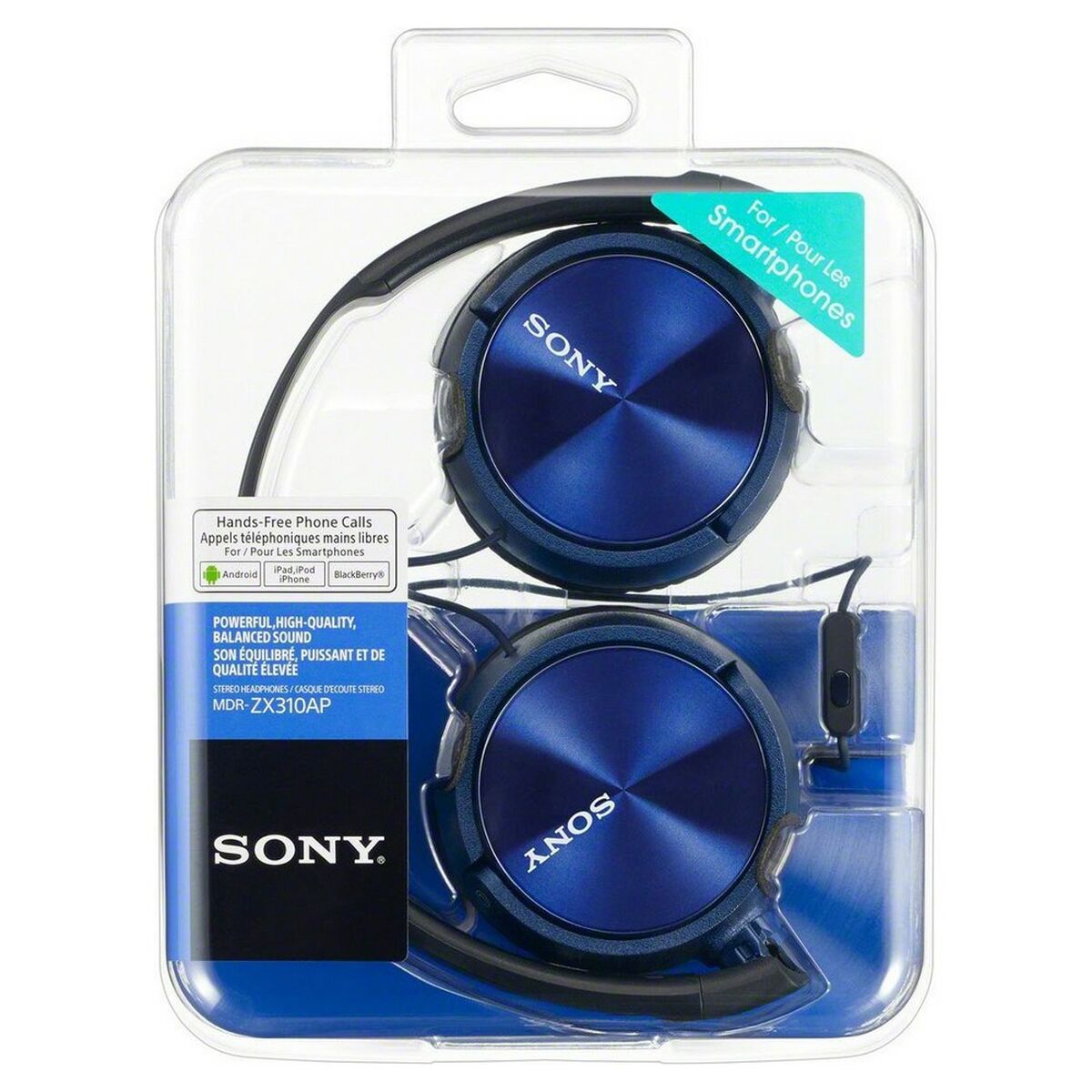 Diademhörlurar Sony MDRZX310APL.CE7 Blå - 3