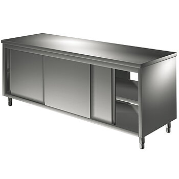 arbetsskåp med skjutdörrar, 2000x600 mm