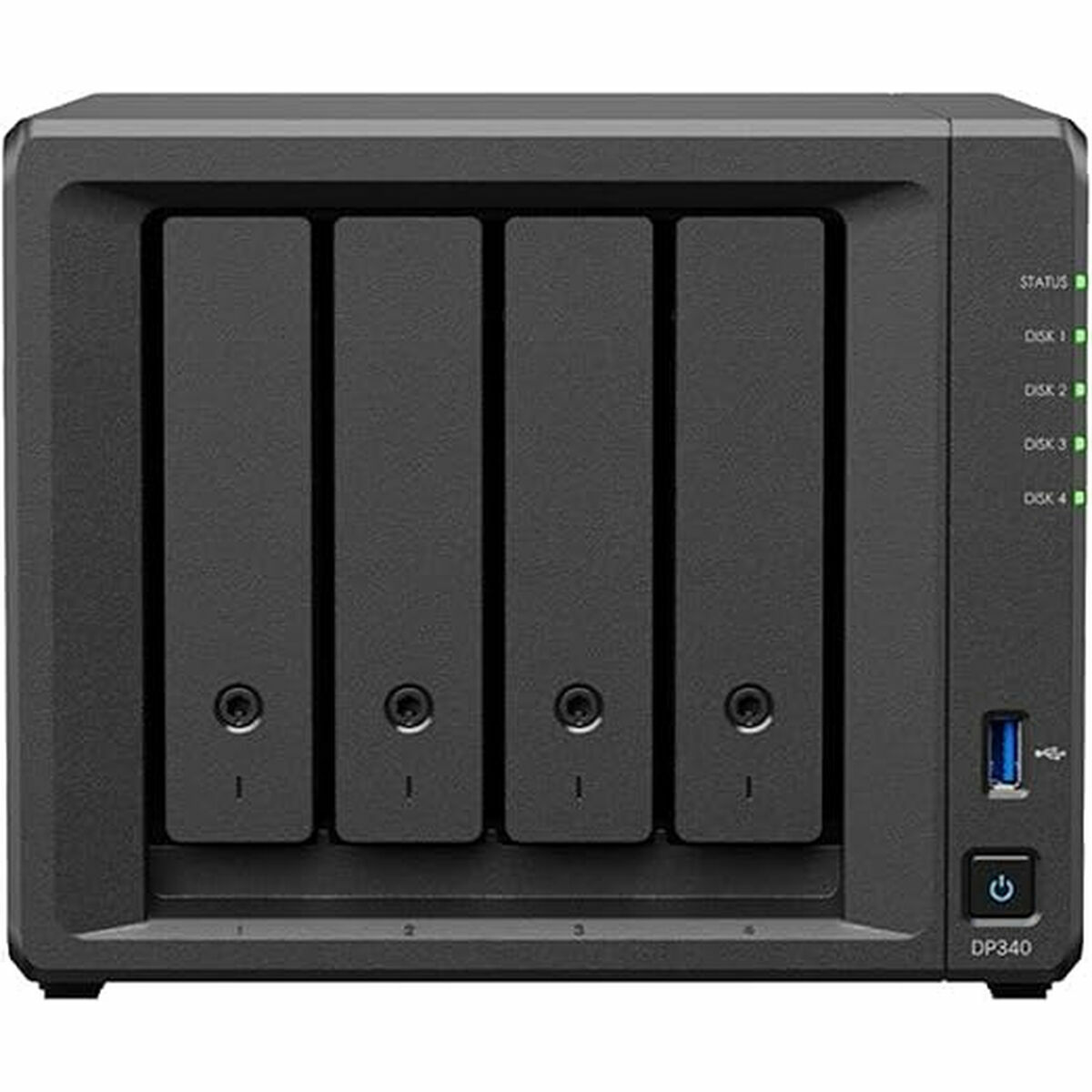 Nätlagringsenhet NAS Synology ActiveProtect DP340 Svart AMD Ryzen R1600