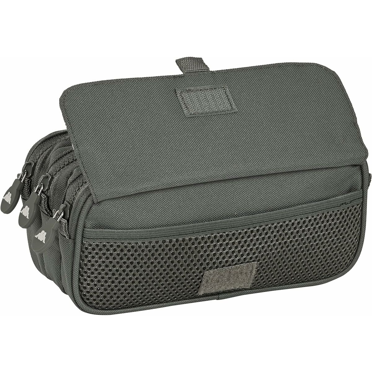 Tredubbel Carry-all Kappa Basics Grå 21,5 x 10 x 8 cm - 3