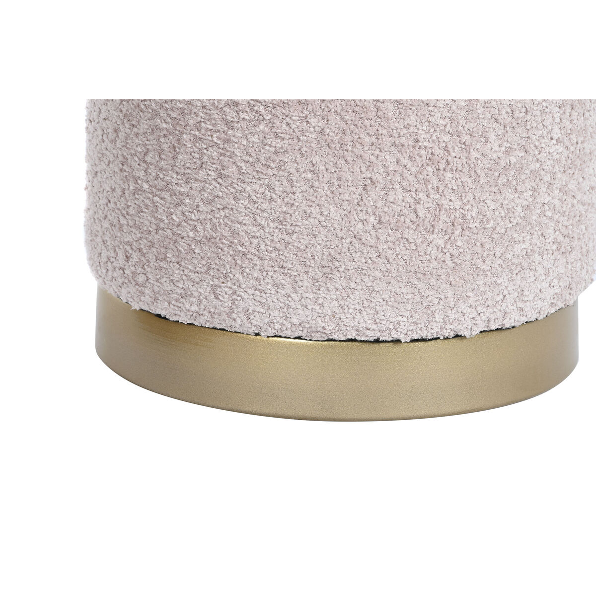 Fotpall DKD Home Decor Vit Brun Rosa Gyllene Trä MDF 48 x 48 x 45 cm - 6