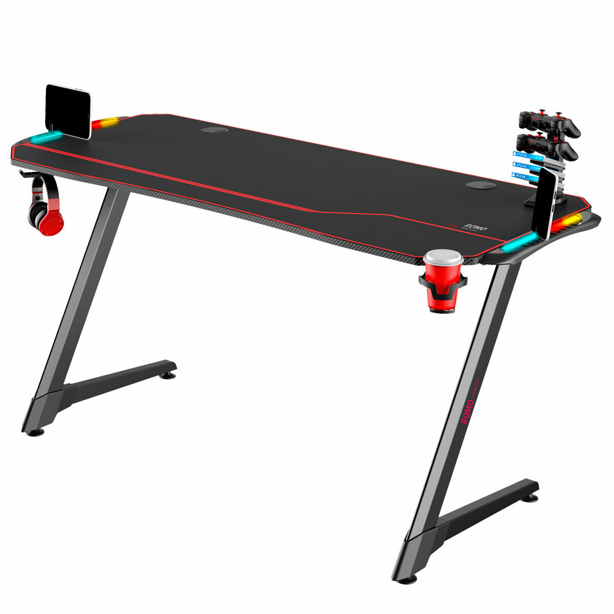 Bord Gaming Romo RO-MG-VULCANO Svart