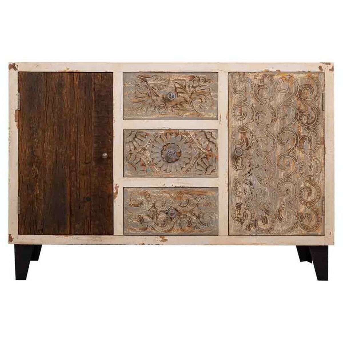 Skänk Alexandra House Living Naturell Mangoträ 40 x 72 x 118 cm - 3