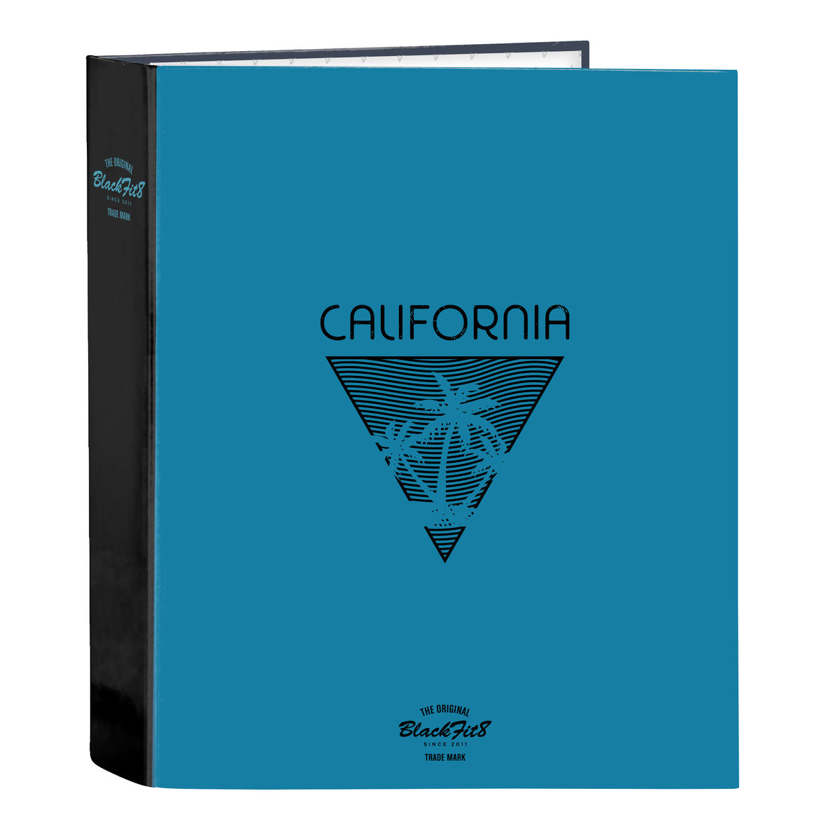 Ringpärm BlackFit8 California Blå Svart A4 27 x 33 x 6 cm