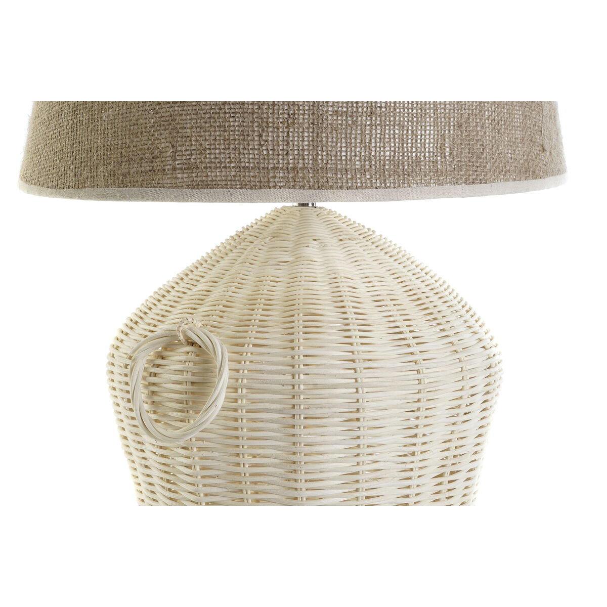 Bordslampa DKD Home Decor Vit Brun 50 W 220 V 42 x 42 x 70 cm - 2