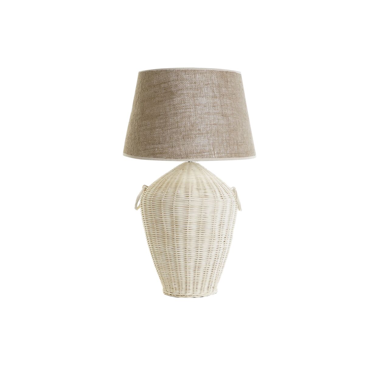 Bordslampa DKD Home Decor Vit Brun 50 W 220 V 42 x 42 x 70 cm