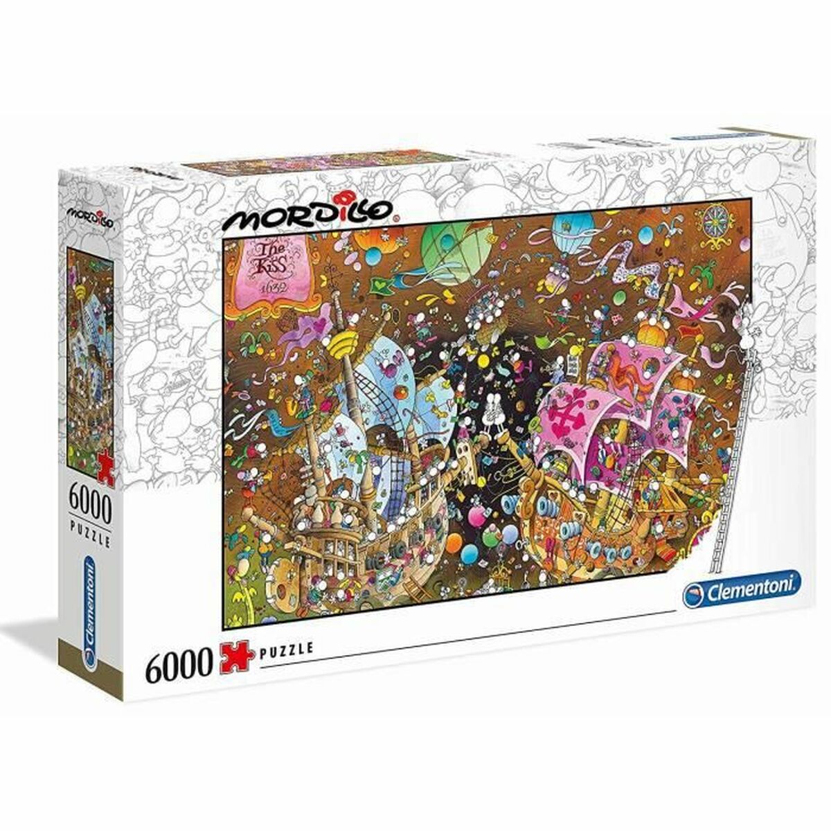 Pussel Clementoni Mordillo The Kiss (6000 Delar) - 7