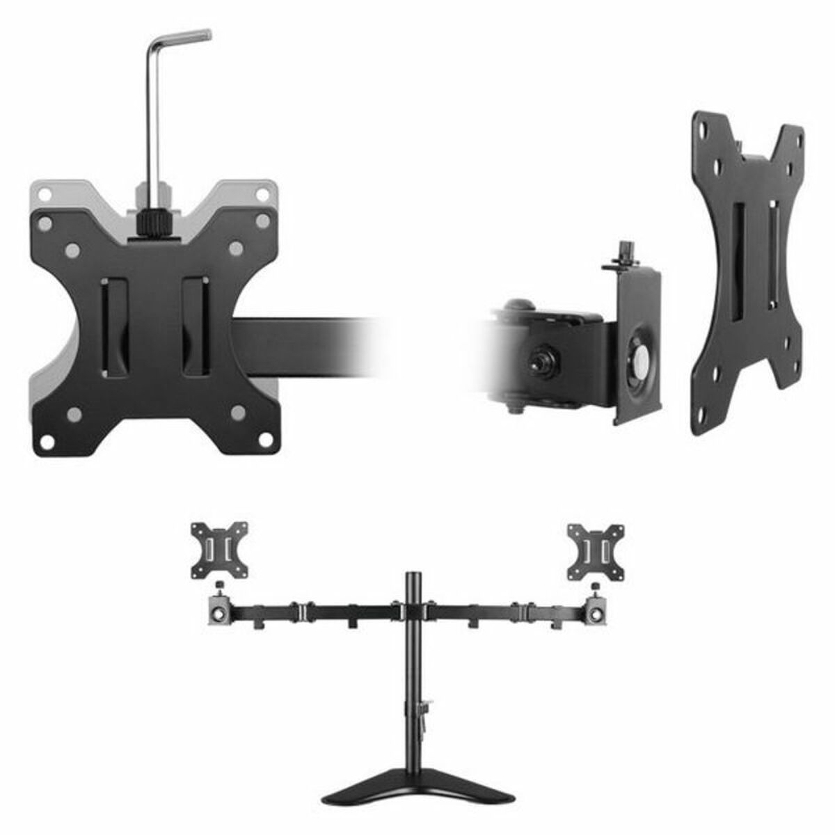 Stöd Ewent EW1536 13"-32" 2 x 8 kg Svart - 5