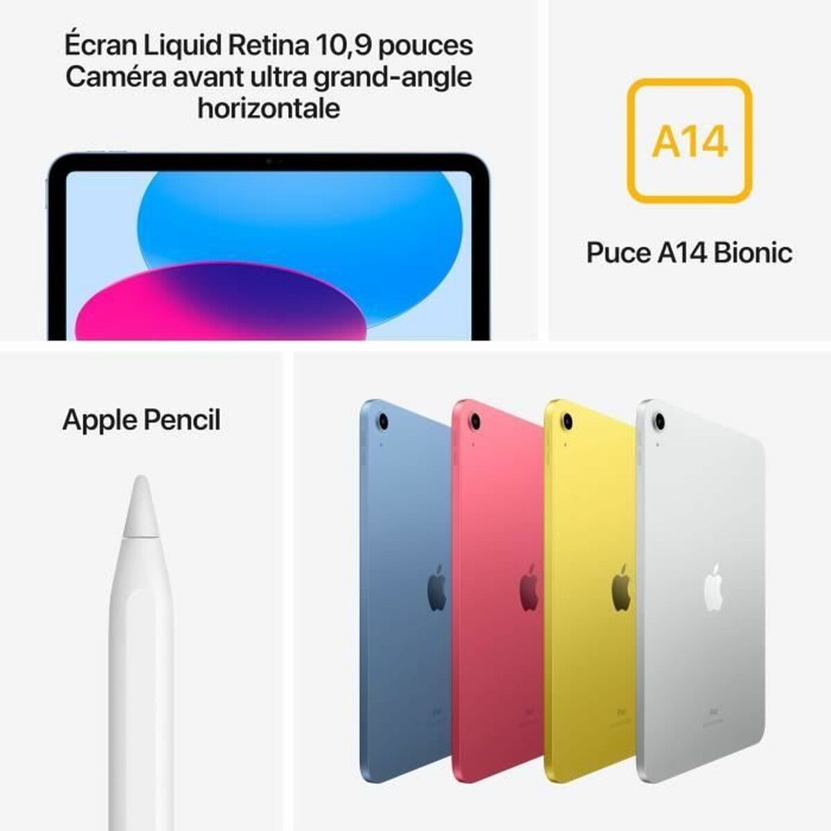 Läsplatta Apple iPad (2024) 10,9" 64 GB Blå - 3