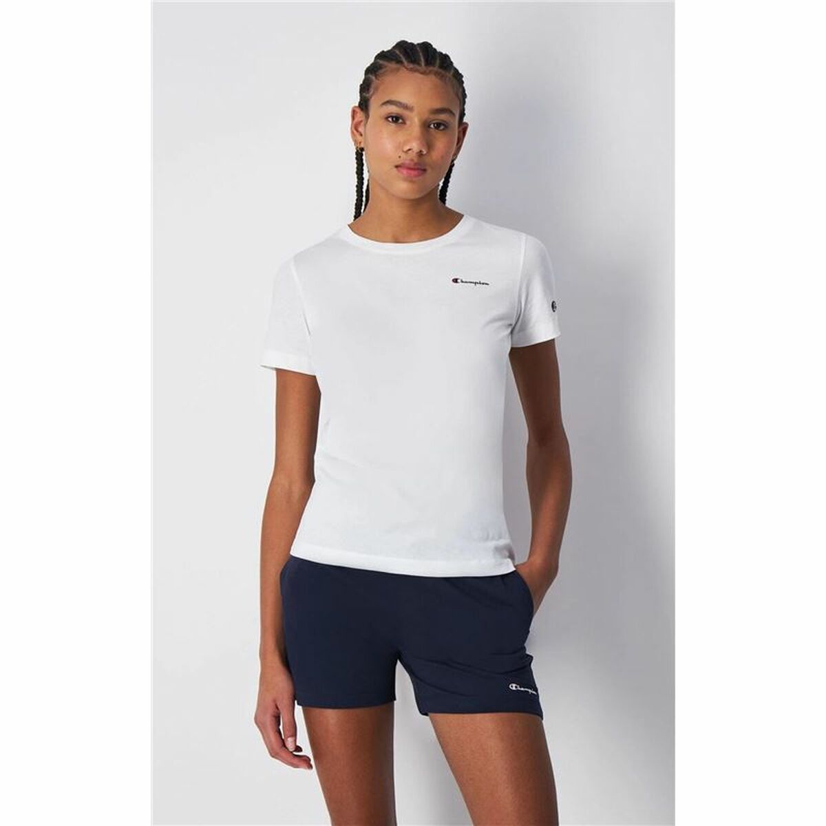 T-shirt med kortärm Dam Champion Crewneck - 2