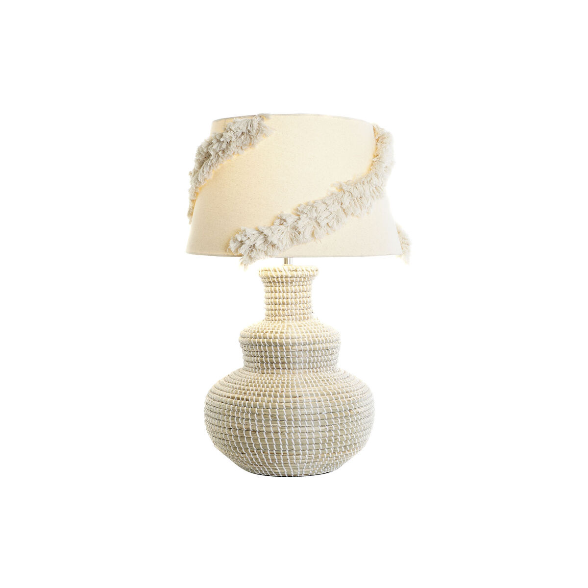 Bordslampa DKD Home Decor Vit Brun 50 W 220 V 42 x 42 x 70 cm - 2