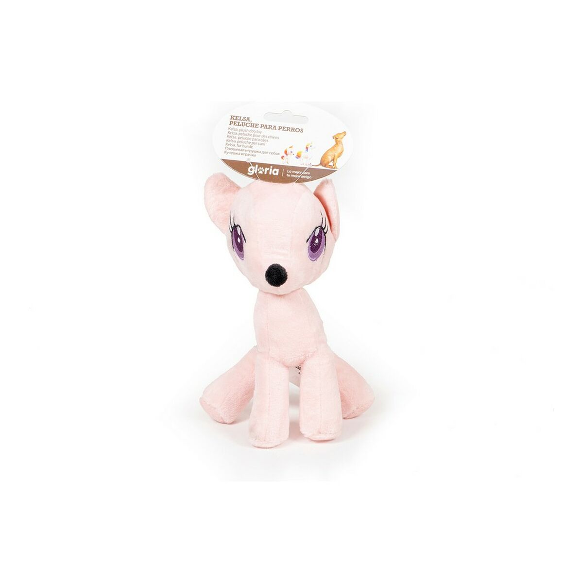 Hundleksak Gloria Kelsa Rosa Enhörning - 9