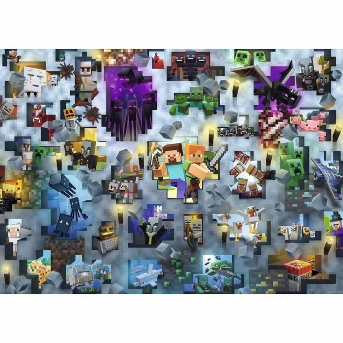 Pussel Minecraft Mobs 17188 Ravensburger 1000 Delar - 2