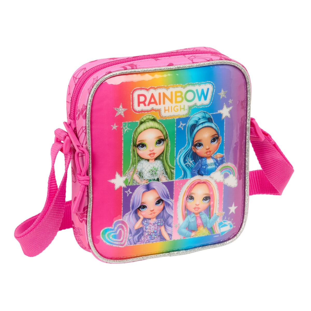 Axelväska Rainbow High Shine Multicolour 16 x 18 x 4 cm