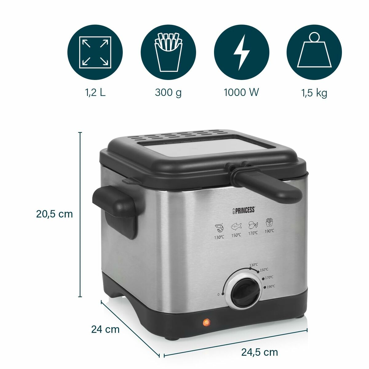 Fritös Princess 1000 W 1,5 L - 6