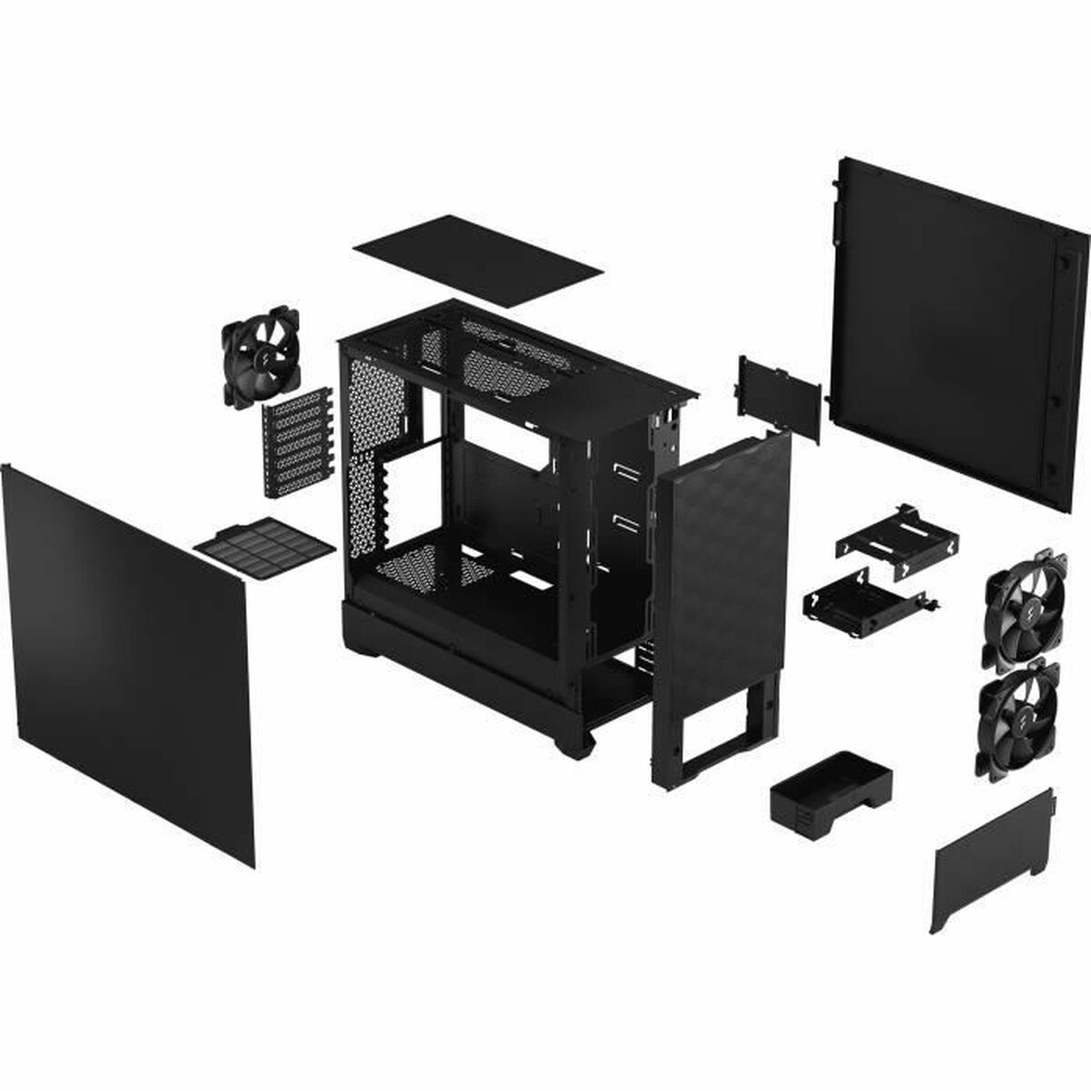 ATX Semitorn Fractal Pop Air Svart - 9
