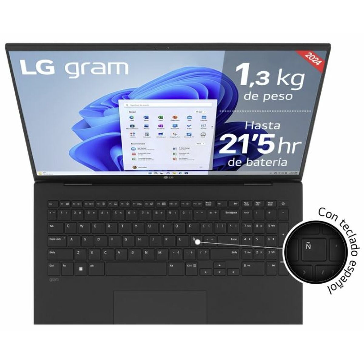 Bärbar dator LG Gram 17Z90S-G.AD7BB 17" Intel Core Ultra 7 155H 32 GB RAM 2 TB SSD - 2