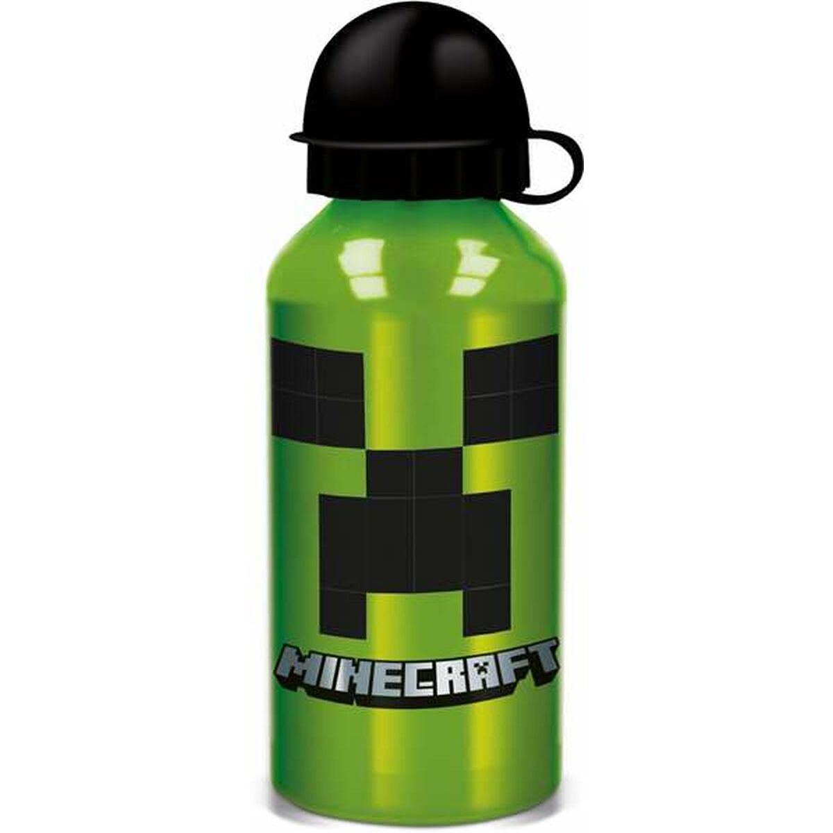 Flaska Minecraft Creeper Green 400 ml Silikon Aluminium