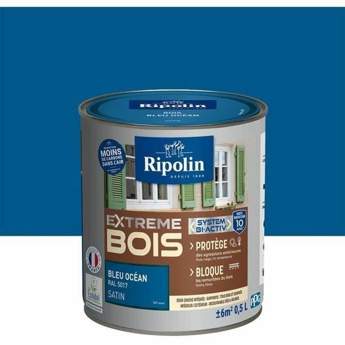 Måla Ripolin Blå Satinfinish 500 ml - 2