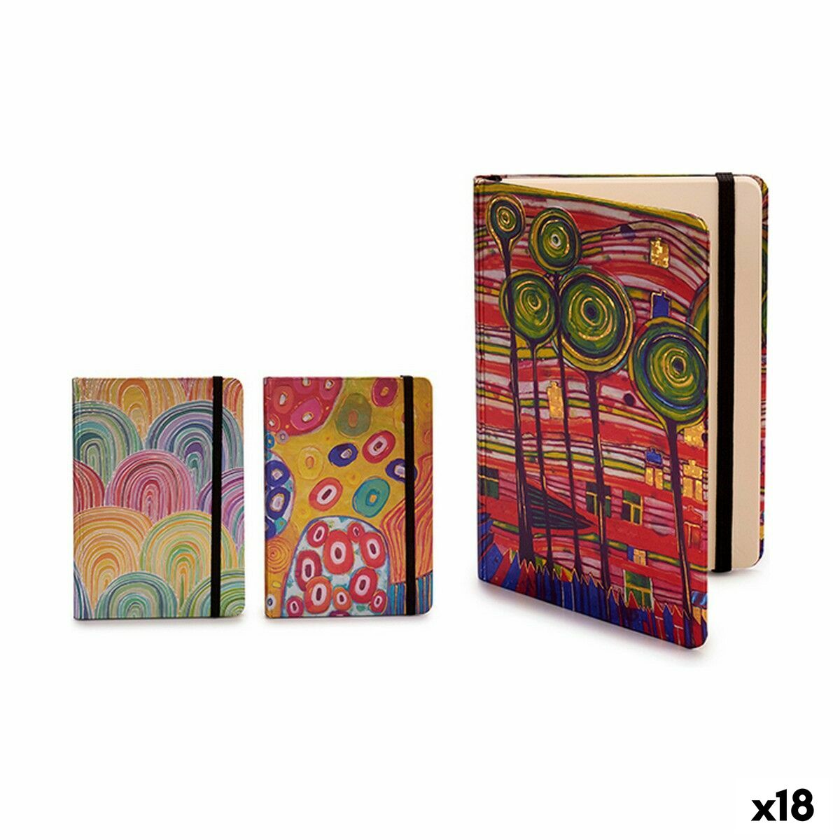 Anteckningsblock Pincello Multicolour B6 100 Blad 12,5 x 1,3 x 17,5 cm Cirklar (18 antal) - 3