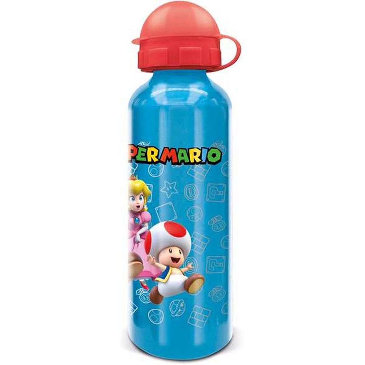 Flaska Super Mario 530 ml Aluminium