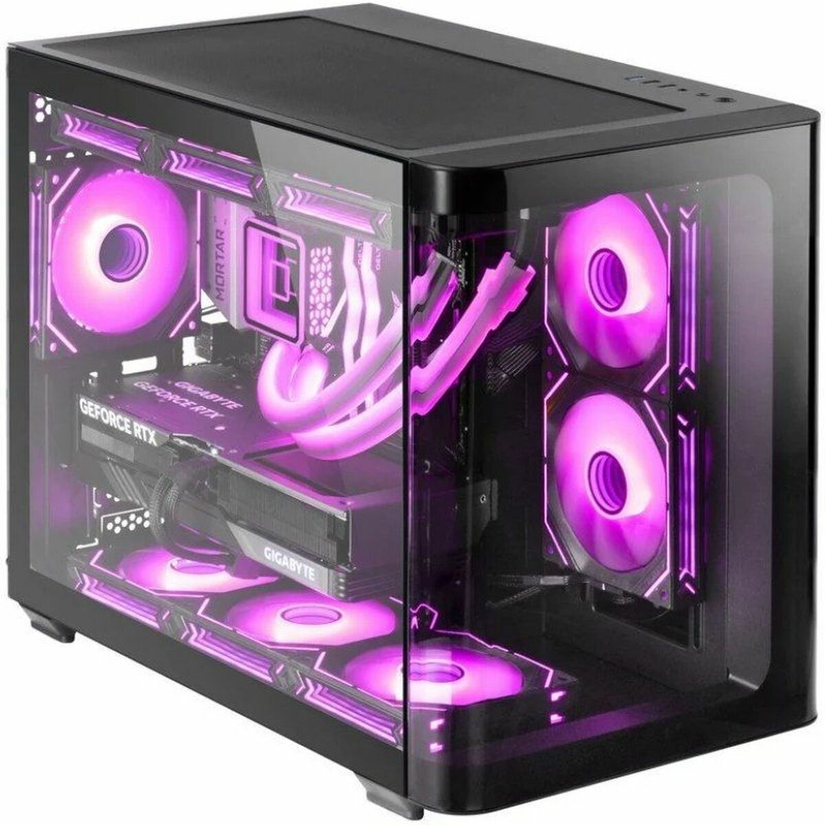 ATX Semitorn Mars Gaming MCFUSIONM Svart - 2