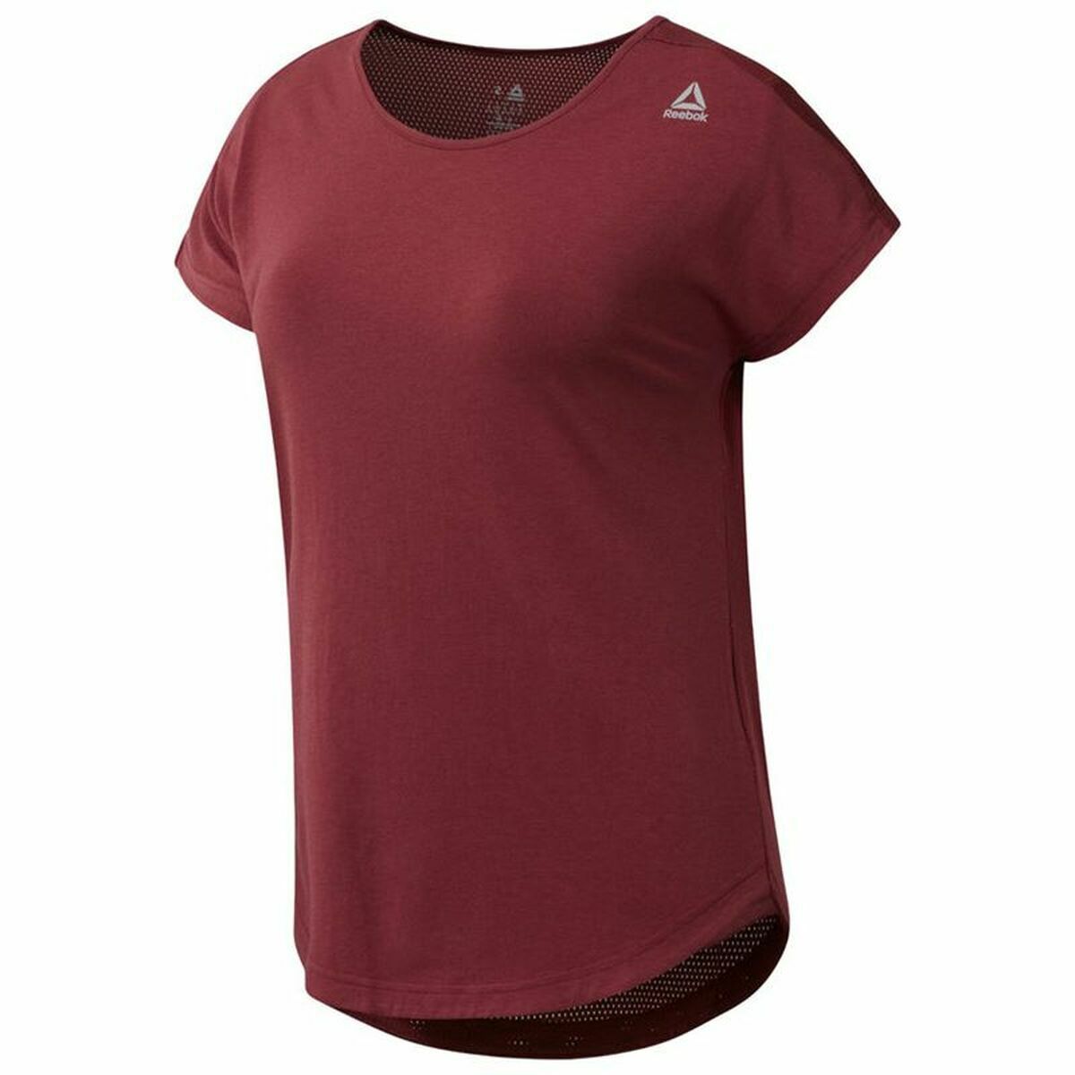 T-shirt med kortärm Dam Reebok Work Mesh Mörkröd - 11