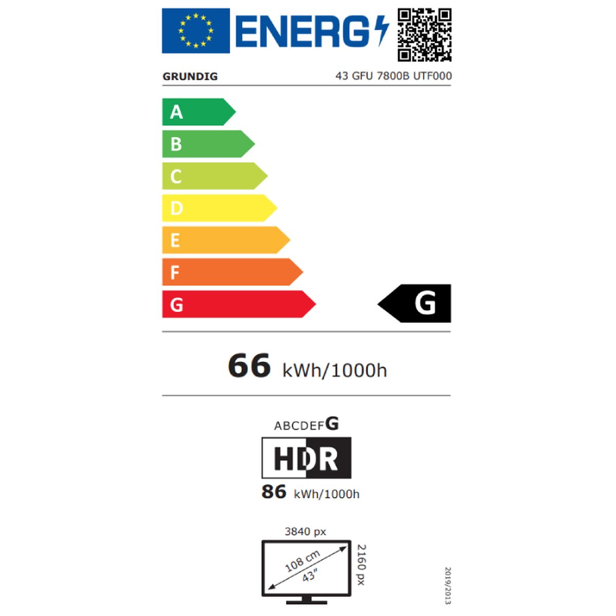 Smart TV Grundig 43GFU7800BE 4K Ultra HD 43" LED - 2
