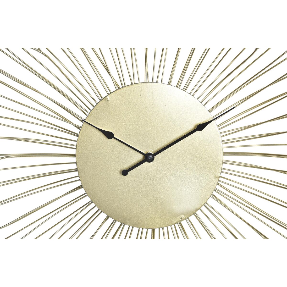 Väggklocka DKD Home Decor Blomster Gyllene Metall (57 x 4 x 57 cm) - 3