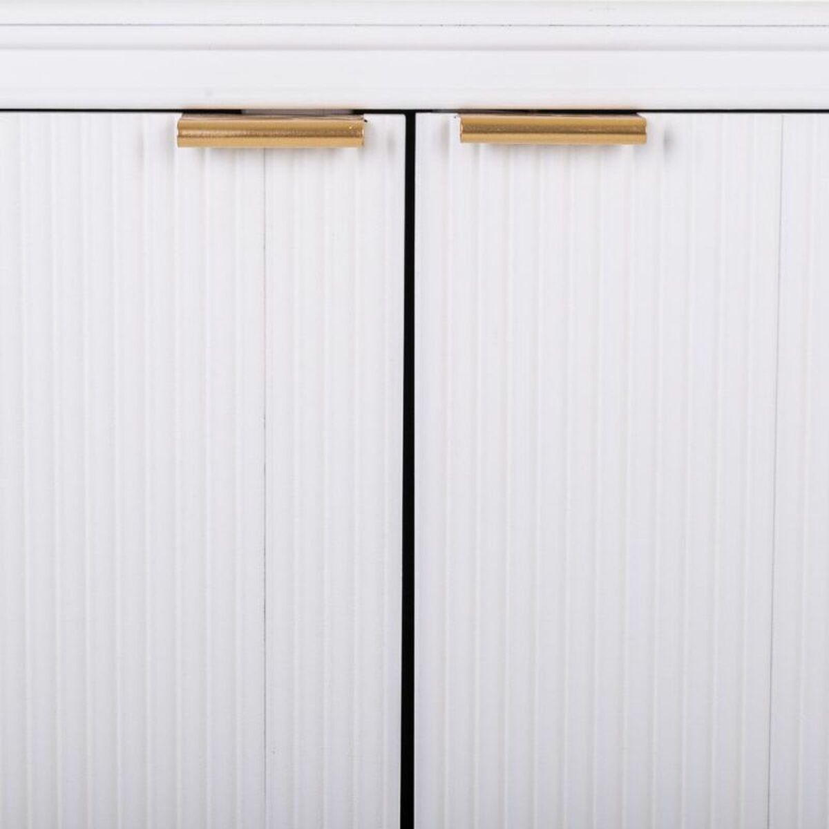 Skänk Alexandra House Living Vit Gyllene Trä MDF 42 x 71 x 145 cm - 6